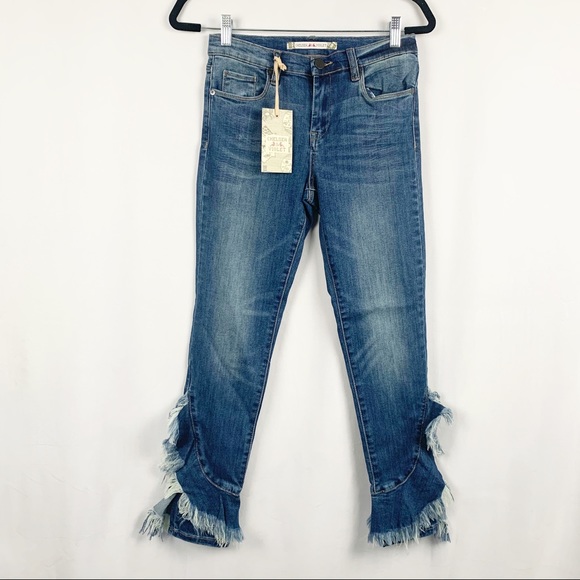 chelsea and violet fringe jeans